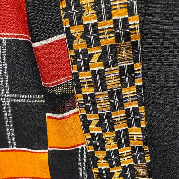 We Be Bop Vintage Colorful Geometric Patterned Cardigan and under top size 1X - Picture 11 of 16